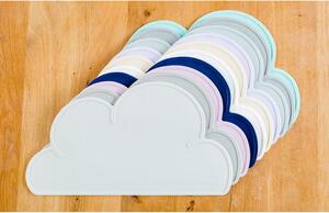 Šedé silikonové prostírání Kindsgut Cloud Confetti, 49 x 27 cm