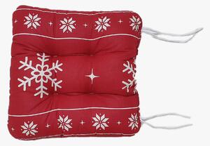 Písecké lůžkoviny Sedák na židli - Vánoční červený