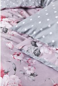 Růžové bavlněné povlečení na jednolůžko Bonami Selection Belle, 140 x 200 cm