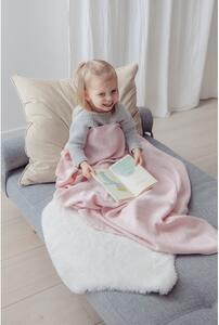 Růžová bavlněná dětská deka Kindsgut Baby, 95 x 115 cm