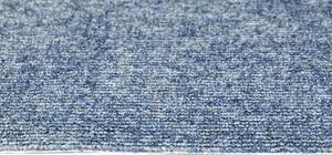 Breno Metrážový koberec SERENITY-BET 81, šíře role 400 cm, Modrá, Vícebarevné