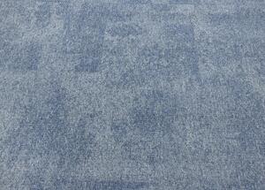 Breno Metrážový koberec SERENITY-BET 81, šíře role 400 cm, Modrá, Vícebarevné
