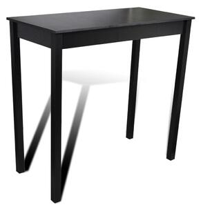 PerfektníDomov Barový / jídelní stůl Durras - 115x55x107 cm | černý
