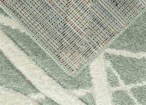 Breno Kusový koberec PORTLAND 57/RT4G, Zelená, Vícebarevné, 67 x 120 cm