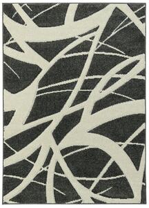 Breno Kusový koberec PORTLAND 57/RT4E, Černá, Vícebarevné, 120 x 170 cm
