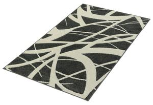 Breno Kusový koberec PORTLAND 57/RT4E, Černá, Vícebarevné, 67 x 120 cm