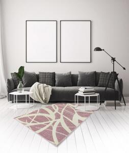 Breno Kusový koberec PORTLAND 57/RT4R, Růžová, Vícebarevné, 67 x 120 cm