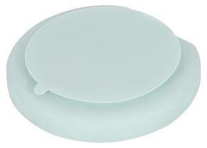 Světle modrý silikonový dětský talíř Kindsgut Plate, ø 20 cm