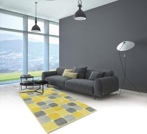 Breno Kusový koberec PORTLAND 172/RT4J, Žlutá, Vícebarevné, 120 x 170 cm