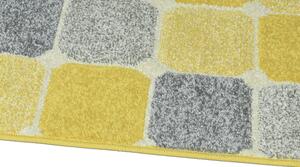Breno Kusový koberec PORTLAND 172/RT4J, Žlutá, Vícebarevné, 80 x 140 cm