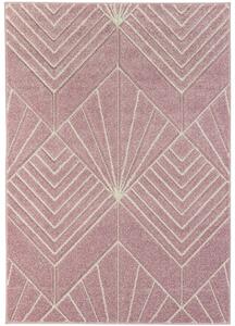 Breno Kusový koberec PORTLAND 58/RT4R, Růžová, Vícebarevné, 120 x 170 cm