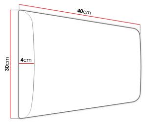 Čalouněná jednolůžková postel 80x200 NECHLIN 2 - bílá ekokůže + panely 40x30 cm ZDARMA