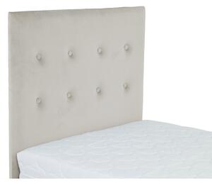 Čalouněná jednolůžková postel 90x200 NECHLIN 3 - světlá šedá