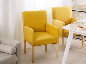 Jídelní židle ROCKY (textil) (žlutá). 1018501