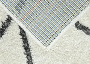 Breno Kusový koberec PORTLAND 2604/RT4I, Bílá, Vícebarevné, 80 x 140 cm