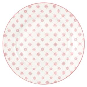 Růžový porcelánový dezertní talíř Green Gate Laurie, ø 20,5 cm