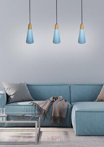 Ledea Faro závěsné svítidlo 1x40 W modrá-dřevo 50101258