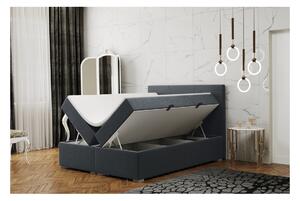 Pohodlná postel ILIANA - 120x200, tmavě šedá