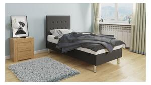 Čalouněná jednolůžková postel 90x200 NECHLIN 3 - šedá