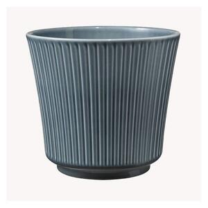 Modrý keramický květináč Big pots Delphi, ø 12 cm