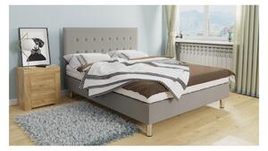 Čalouněná jednolůžková postel 120x200 NECHLIN 3 - světlá šedá