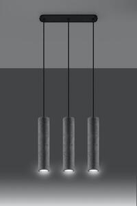 Sollux Lighting Luvo závěsné svítidlo 3x40 W šedá/popelavá SL.0655