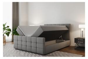 Boxspringová postel s prošíváním MAELIE - 160x200, grafitová