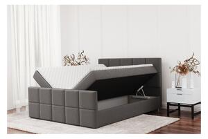 Čalouněná postel se dvěma čely HIMAWARI - 120x200, šedá