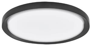 Černé kovové stropní LED světlo Nova Luce Troy 56 cm