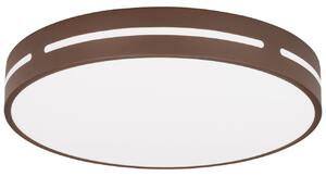 Hnědé kovové stropní LED světlo Nova Luce Wheel 45 cm