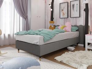 Jednolůžková čalouněná postel 120x200 NECHLIN 5 - šedá