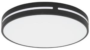 Černé kovové stropní LED světlo Nova Luce Wheel 45 cm