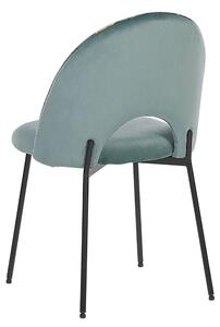 Set 2 ks. jídelních židlí CAVEL (látka) (zelená). 1018789