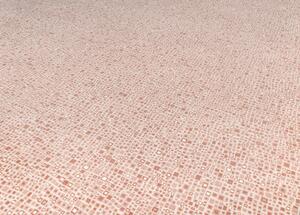 Breno Metrážový koberec MORGAN 60, šíře role 400 cm, Růžová, Vícebarevné