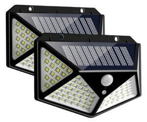 ISO 7688 Solární venkovní 100 LED SMD osvětlení s pohybovým senzorem