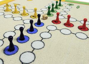 Breno Kusový koberec ČLOVĚČE, NEZLOB SE s figurkami - barevný lem, Vícebarevné, 80 x 80 cm