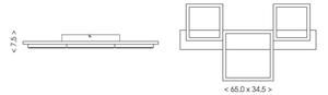 Brilagi - LED Stropní svítidlo PLANK LED/30W/230V 4000K 34,5x65 cm dřevo