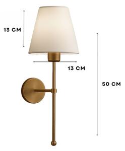 Nástěnná lampa ASPARAGUS 1xE27/40W/230V zlatá/krémová