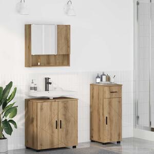 Sada koupelnového nábytku 3 ks Artisanový dub 61 x 35 x 64 cm 3392962