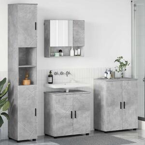 Sada koupelnového nábytku 4 ks Betonově šedá 61 x 35 x 64 cm 3393006