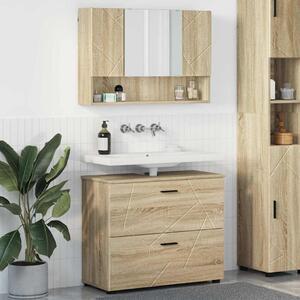 Sada koupelnového nábytku 2 ks Sonoma dub 76,5 x 35 x 64 cm 3393015