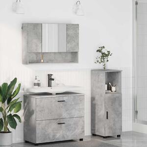 Sada koupelnového nábytku 3 ks Betonově šedá 76,5 x 35 x 64 cm 3393026