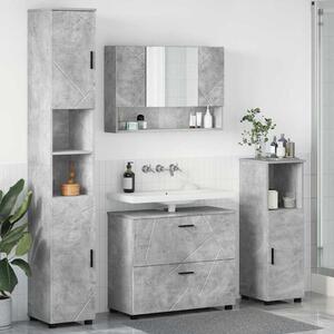 Sada koupelnového nábytku 4 ks Betonově šedá 35 x 30 x 192 cm 3393046