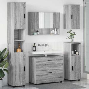 Sada koupelnového nábytku 5 ks Šedá Sonoma 35 x 30 x 192 cm 3393069