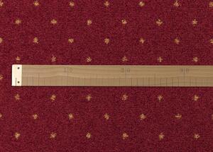 Breno Metrážový koberec AKZENTO NEW 10, šíře role 400 cm, Červená, Vícebarevné