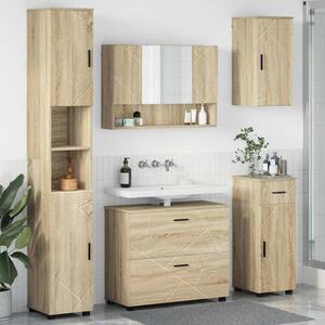 Sada koupelnového nábytku 5 ks Sonoma dub 35 x 30 x 192 cm 3393075