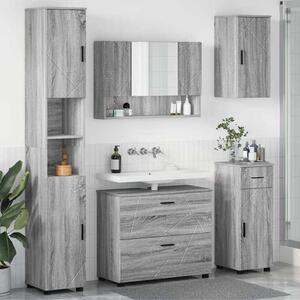 Sada koupelnového nábytku 5 ks Šedá Sonoma 35 x 30 x 192 cm 3393079