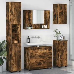 Sada koupelnového nábytku 5 ks Kouřový dub 35 x 30 x 192 cm 3393078