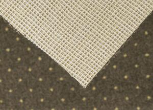 Breno Metrážový koberec AKZENTO NEW 94, šíře role 400 cm, Hnědá, Vícebarevné
