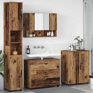 Sada koupelnového nábytku 4 ks Staré dřevo 35 x 30 x 192 cm 3393091